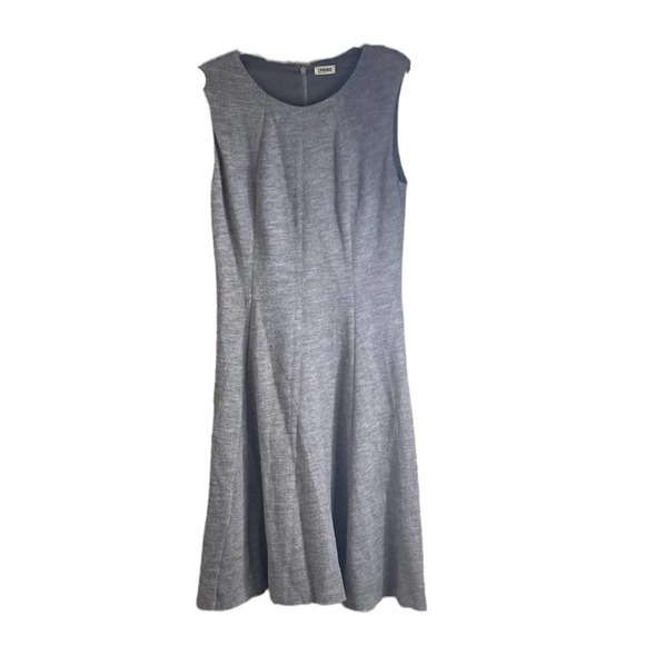 L'AGENCE Dresses & Skirts - L'Agence Shift Dress Sleeveless 100% Wool Midi Length Round Neck Gray Size 6
